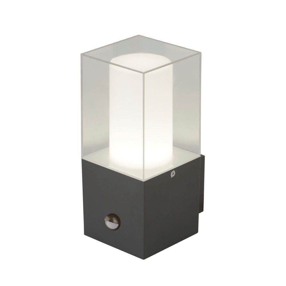 Searchlight Design muurlamp Outdoor met bewegingsmelder antraciet aluminium