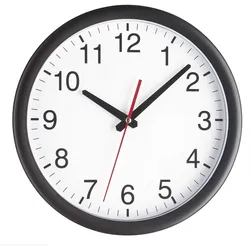 TFA - Uhr - Quarz - geeignet für Wandmontage - 30 cm - Schwarz