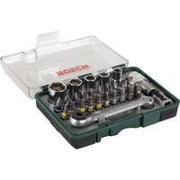Mini Ratschen-Set 27-teilig, Werkzeug-Set grün