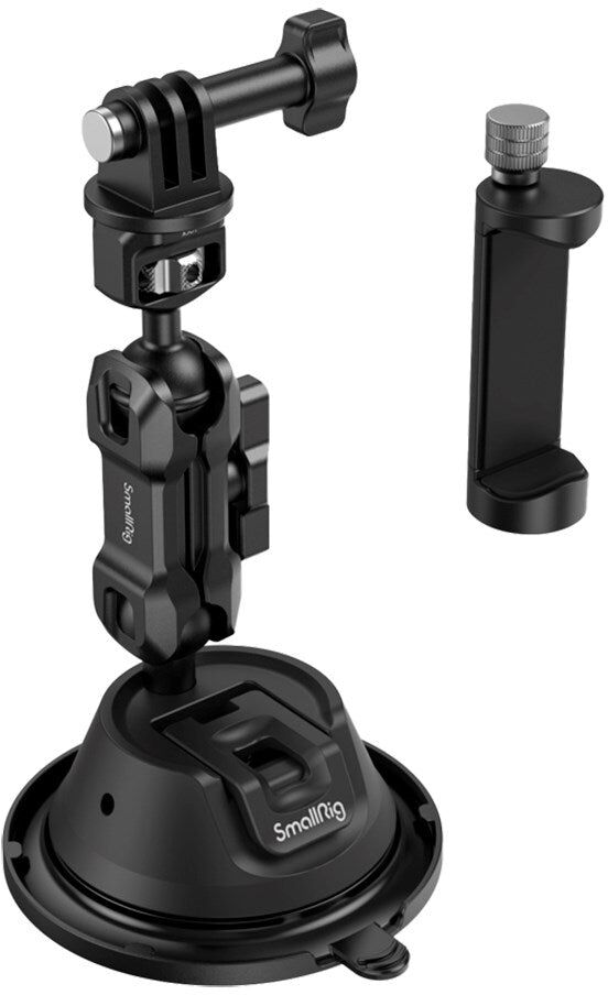 SmallRig 4275 Universal Actionkamera / Mobil Holder m. Sugekop - Sort