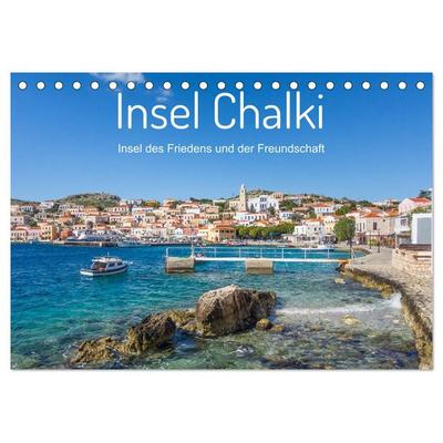 Insel Chalki (Tischkalender 2026 DIN A5 quer), CALVENDO Monatskalender