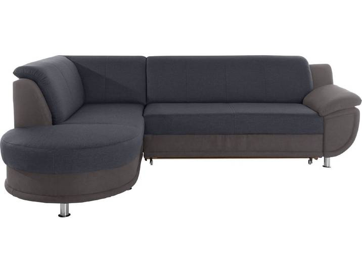 TRENDMANUFAKTUR Ecksofa Rondo III 265 cm, zeitlos & bequem, Materialmix, L-Form, wahlweise mit Federkern für mehr Komfort, wahlweise mit Bettfunktion