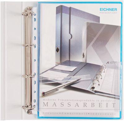 EICHNER Dehnfalten-Dokumentenhüllen, DIN A4, oben offen, rechts halboffen, 10 Stück,