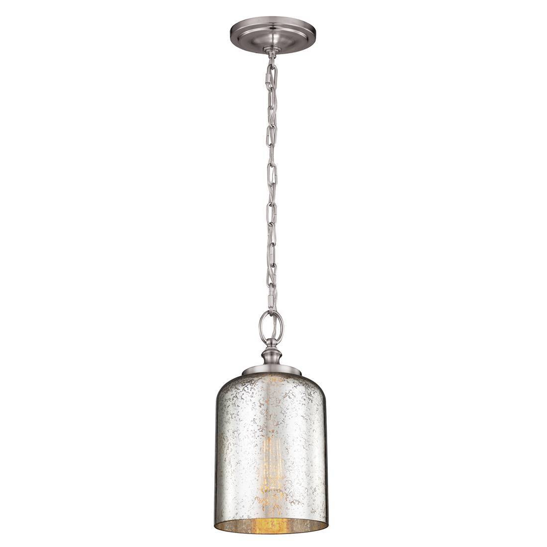 Elstead Lighting Hounslow hanglamp, geborsteld staal, E27