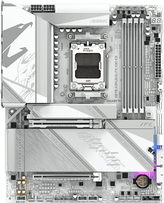 GIGABYTE X870 AORUS ELITE X3D ICE DDR5