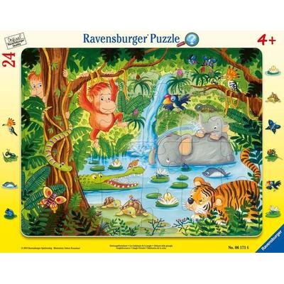 Rahmenpuzzle Ravensburger Dschungelbewohner 24 Teile