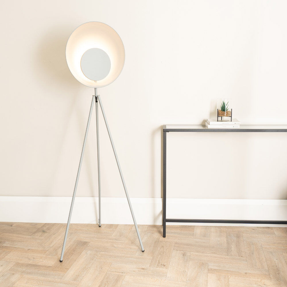 George Oliver Rockbridge 150 H cm Traditional Floor Lamp Grey 150cm H X 59cm W X 59cm D