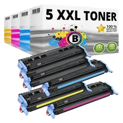 Druckfuxx, Toner, 5x XXL TONER für CANON 707 LBP5000 LBP5100 SET PATRONE KASSETTE KARTUSCHE