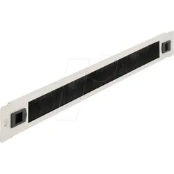 DELOCK 66581 - Bürstenleiste 19", werkzeugfrei, 1 HE, grau
