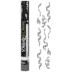 5 Konfettikanonen Luftschlangen 40 oder 60 cm gold silber metallic Party Hochzeit Geburtstag Silvester Konfetti Kanone