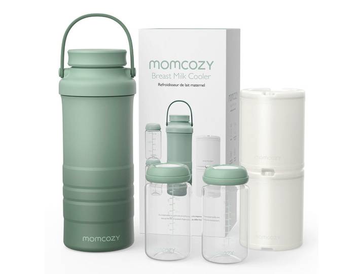 Momcozy Babykostkühler, Hellgrün, Kunststoff, 13.7x31.8x12.8 cm, Füttern, Babykostwärmer & Sterilisatoren