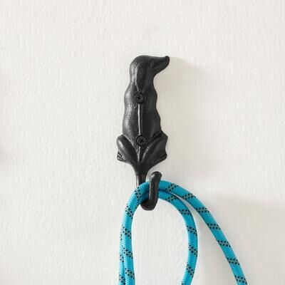 Danya B. 4 Piece Dog Wagging Tail Decorative Wall Hook Set