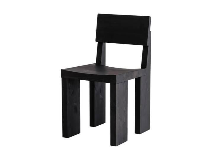 Vaarnii 001 Dining Chair Stuhl Schwarz gebeizte Kiefer
