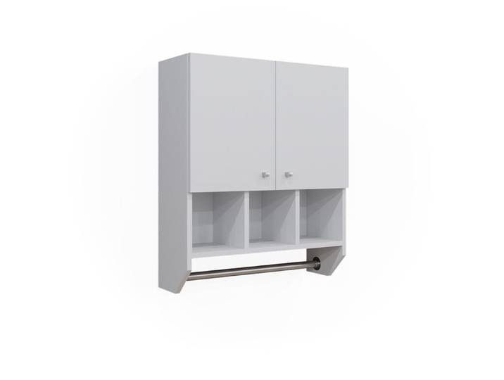 Armoire de Fynn 59.2x70.5cm Armoire suspendue avec 2 portes Blanc Vicco 43372