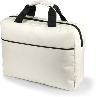 Sacoche porte-documents personnalisable Hirkop polyester beige