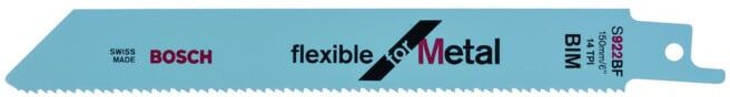 BOSCH Lame de scie sabre S 922 BF VE, 100 pièces, flexible pour métal (2608656027)