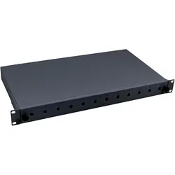 EFB 53600TS.3 Spleißbox 24SC(D)-Front ausziehbar, RAL9005, 1HE 53600TS3