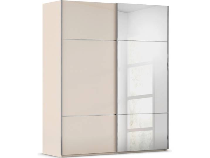 Schwebetürenschrank, Beige, 181x223x67 cm, Holzwerkstoff, 2 Türen, Modern, Rauch