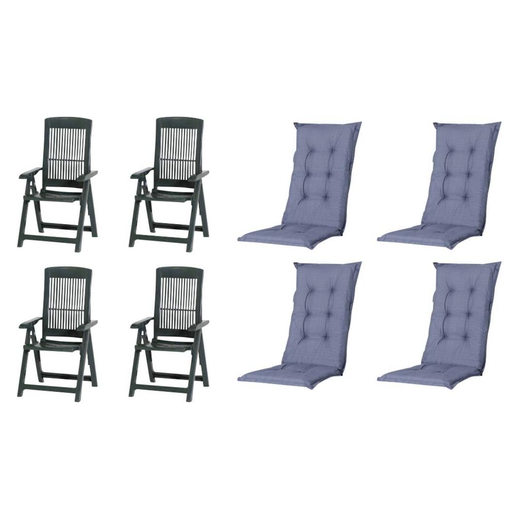 ProGarden Tampa+Auflagen SET grü/ko X64450 Gartenmöbel-Set (X64450)