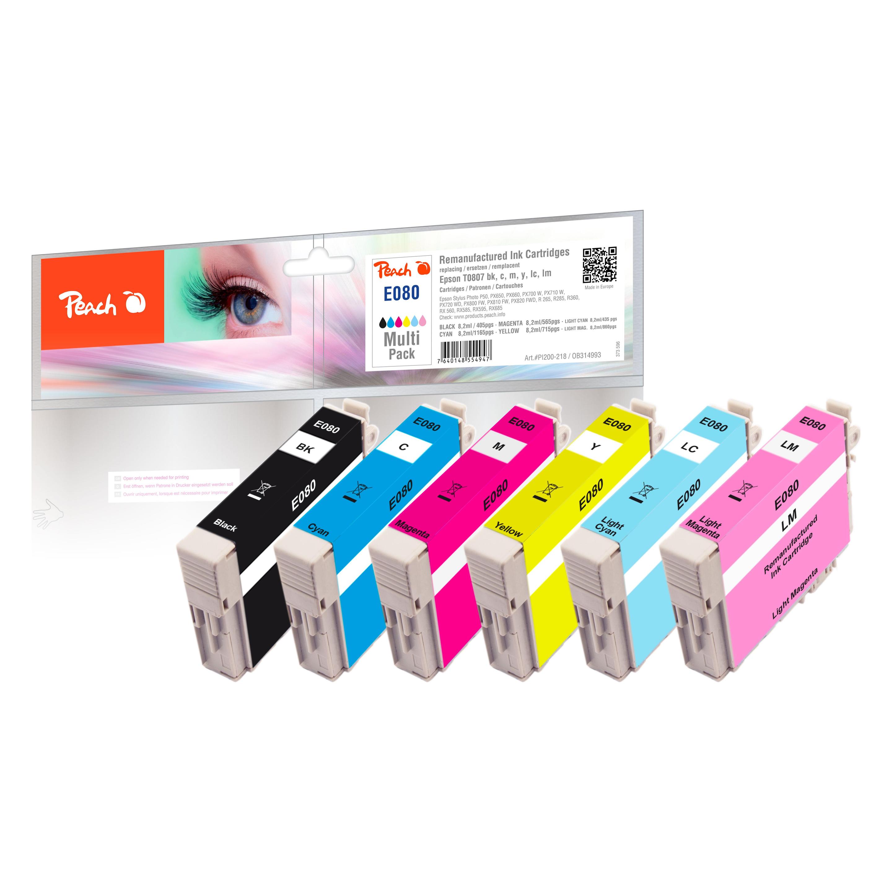 Peach T0807, 1x 1x Foto 1x 1x 1x 1x light 1x light (BK, C, LC, LM, M, Y) (PI200-218)