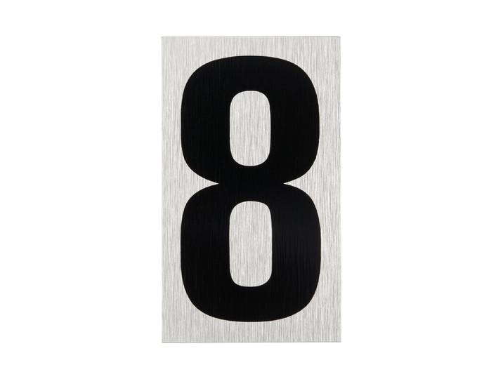 Schild Ziffer 8 10 × 6 cm