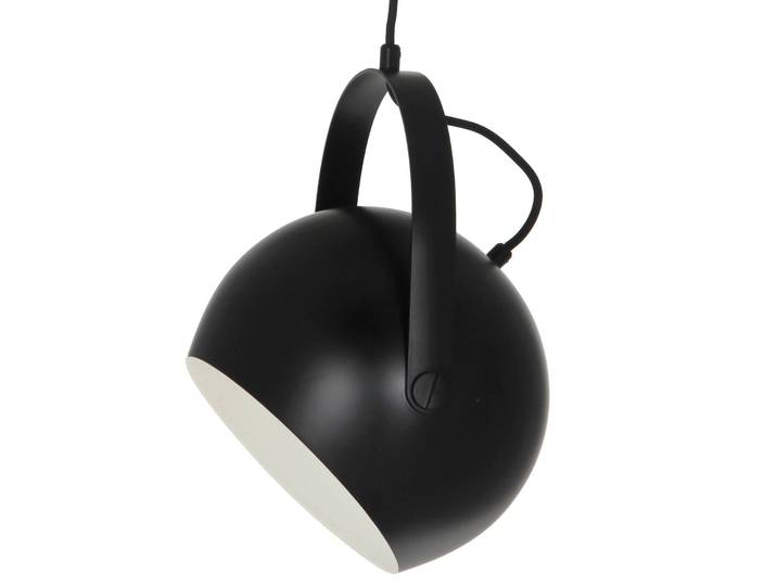 FRANDSEN Designer Hängelampe Ball with Handle, dimmbar, schwarz, für Wohn- / Esszimmer, Metall, Design, Pendelleuchte