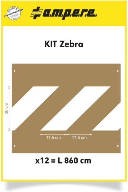 A.M.P.E.R.E. Kit de pochoirs Zebra (10669)