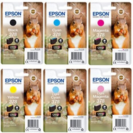 Epson 378 Pack ahorro (negro + 5 colores)