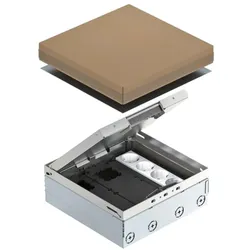 OBO Bettermann, Steckdose, Vertr Bodentank komplett 2x2-f.VDE-Steckdose UDHO