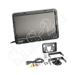 7" Monitor universal (16:9 / 4:3), 2 x Videoeingang, Kopfstützenhalterung + A...