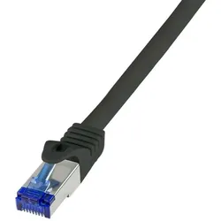 LogiLink C6A033S Netzwerkkabel Schwarz 1 m Cat6a S/FTP (S-STP)