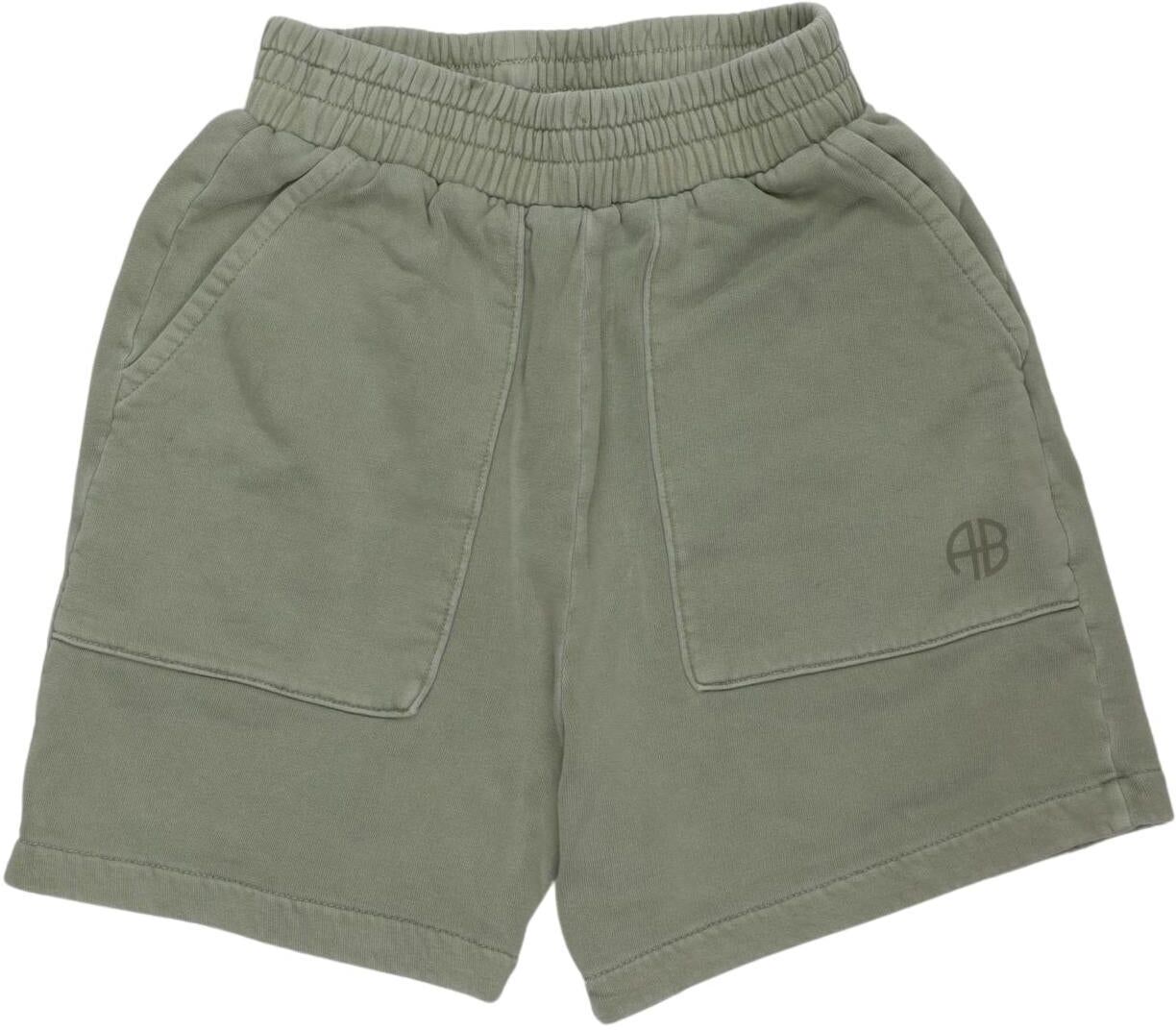 Anine Bing Damen Shorts, Grün, Gr. XS, Baumwolle - Second Hand
