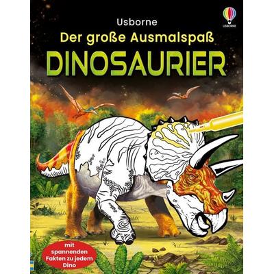 Der große Ausmalspaß: Dinosaurier, Taschenbuch von Sam Smith, Usborne, 978-1-78941-774-6