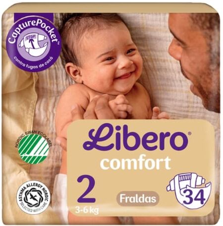 Libero Comfort 2 Fraldas x34 3-6kg