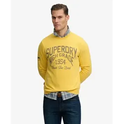 Superdry für Herren. M2014476A Coastal Relaxed Sweatshirt gelb (XXL), Lässig, Baumwolle