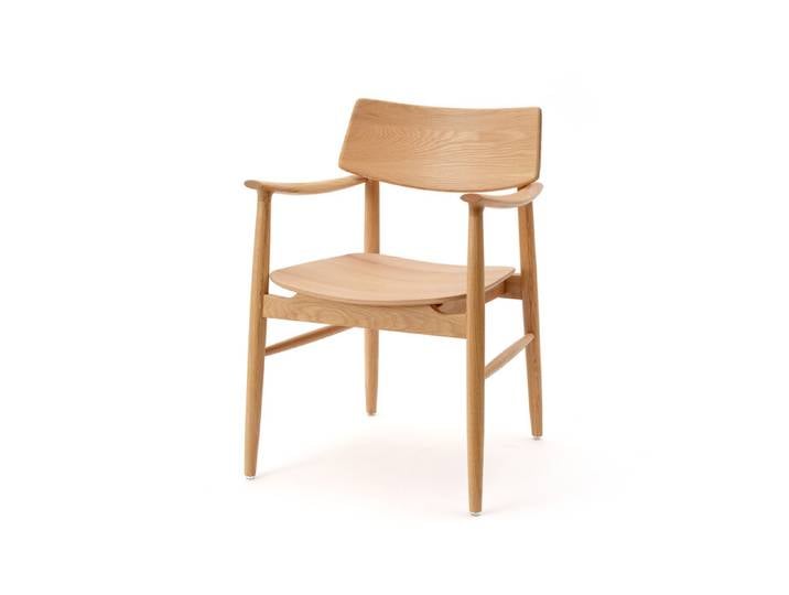 Armlehnstuhl Give Eiche natur braun 56.5x80x56 cm