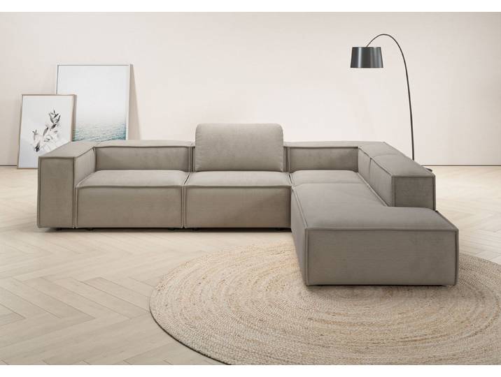 Home affaire Ecksofa Watertown luxuriöses Design & erstklassige Qualität, Japandi Design, Breite 311 cm