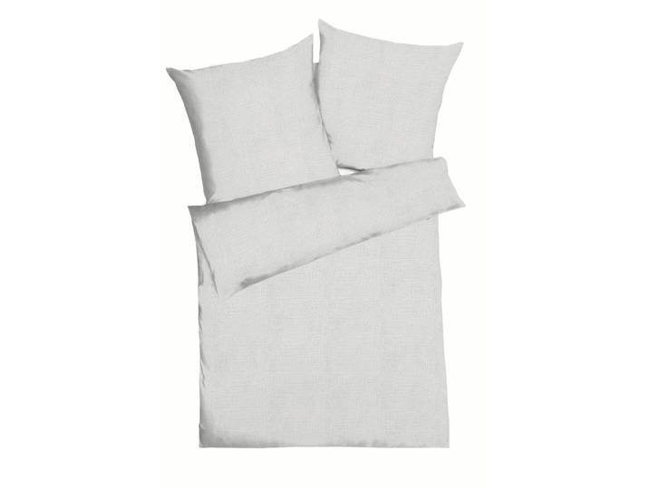 Bettwäsche KAEPPEL Uni , silber (silberfarben), B/L: 135cm x 200cm, 1 Stk., 1 Stk., Musselin, B/L: 80cm, 2 Stk., Musselin, Obermaterial: 100% Baumwolle, Bettwäsche, Bettwäsche, Unifarben