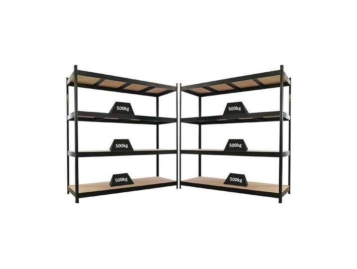 PROREGAL® Schwerlastregal Mega Deal HERCULES schwarz 60cm tief