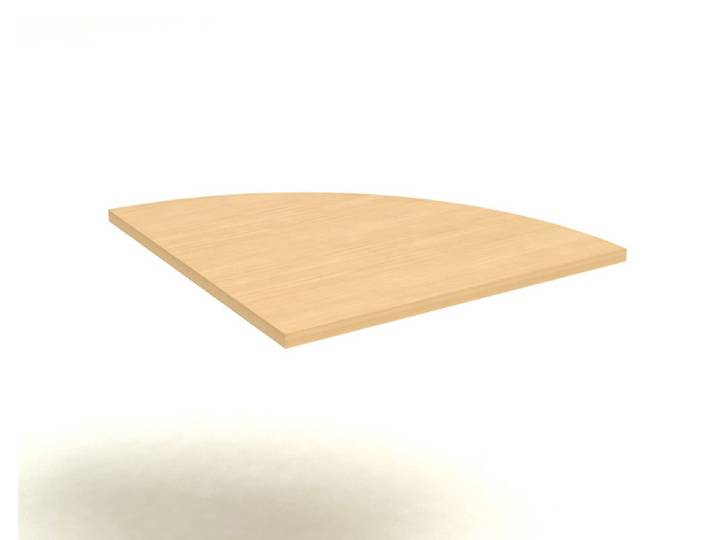 Angle de liaison 90° arrondi Pronto Métal - Plateau Hêtre