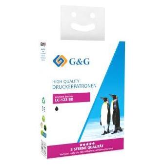 G&G Tintenpatrone kompatibel Brother LC-127XLBK Schwarz (BK) (14516)