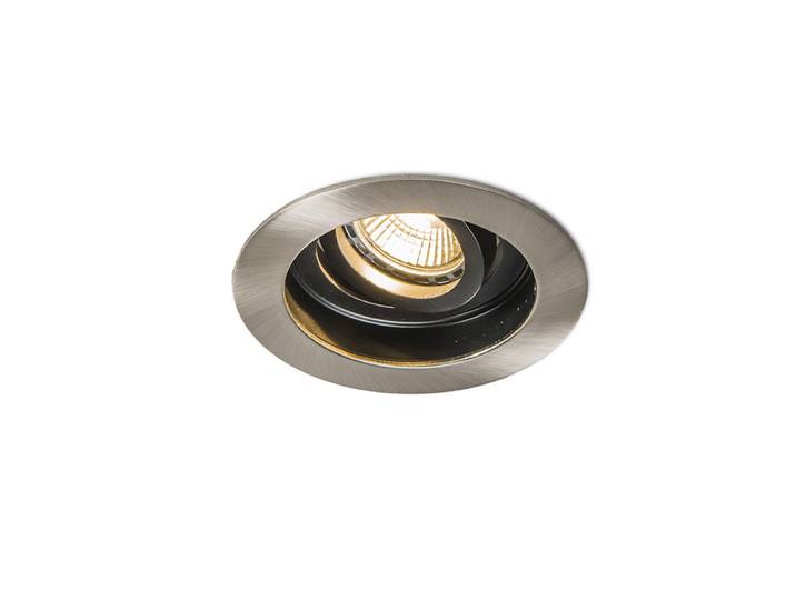 Spot encastrable intelligent moderne acier avec noir incl. WiFi