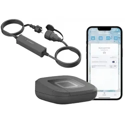 Homematic IP Starter Set Outdoor Steckdose – Access Point 2 & Schalt-Mess-Kabel - steuert Leuchten oder Elektrogeräte im Außenbereich