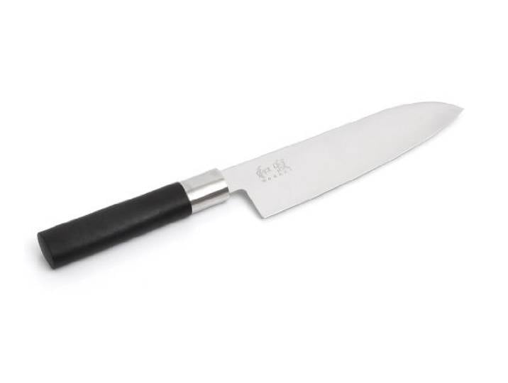 KAI Santokumesser Wasabi Black schwarz Klinge: Polierter Edelstahl; Griff: Antiseptische Bambus-Polypropylen-Kombination Wasabi Black