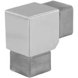 PRIOstahl Eckverbinder Eckbogen 90 Grad 40 x 40 x 2 mm für Vierkantrohre Rostfrei aus Edelstahl V2A
