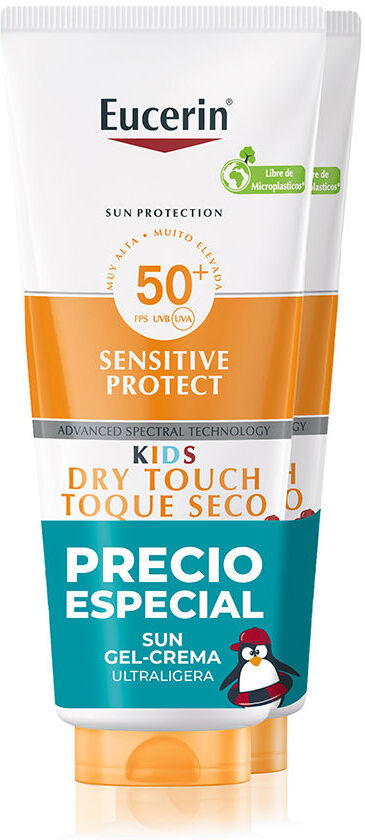 Eucerin Sun Sensitive Protect Kids gel crema SPF50+ pack 2 x 200 ml