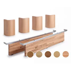 Hasena Füsse Eviron Weiss deckend, lackiert / 120 cm