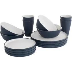 Outwell Gala Dinner Geschirr-Set 16-tlg. navy night für 4 Personen