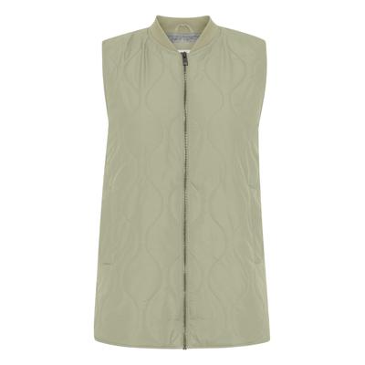 Steppweste OXMO "Steppweste OXSvala", Damen, Gr. L, grün (seagrass), Obermaterial: 100% Polyester PES., Westen Steppweste