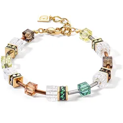 Coeur de Lion 3018/30-911 Damen-Armband GeoCUBE Oliv-Braun